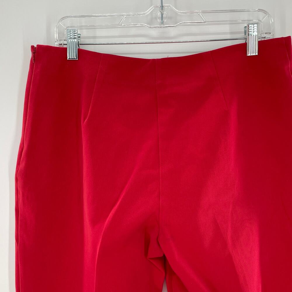 Estelle and Finn Red Stretch Tapered Leg Pants Slacks Leggings 10 - Picture 5 of 12